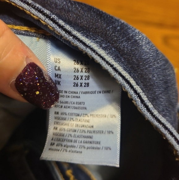 AE slim straight jeans Size 26 x 28 Great shape - Picture 5 of 5